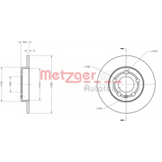 6110241 METZGER Тормозной диск