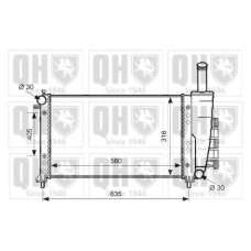 QER2380 QUINTON HAZELL Радиатор, охлаждение двигателя