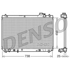 DRM51004 DENSO Радиатор, охлаждение двигателя