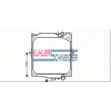 3900041 KUHLER SCHNEIDER Радиатор, охлаждение двигател