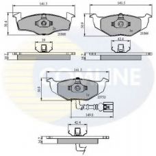 CBP1707 COMLINE Комплект тормозных колодок, дисковый тормоз