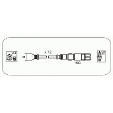 M19 JANMOR Комплект проводов зажигания