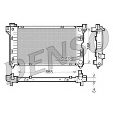 DRM06010 DENSO Радиатор, охлаждение двигателя