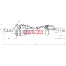 CT1138936A KAMOKA Приводной вал