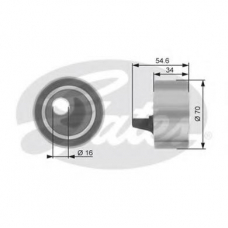 T41063 GATES Натяжной ролик, ремень грм