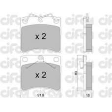 822-163-1 CIFAM Комплект тормозных колодок, дисковый тормоз