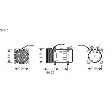 CPK010 AVA Компрессор, кондиционер