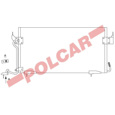 2350K81X POLCAR Skraplacze klimatyzacji