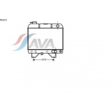 PE2019 AVA Радиатор, охлаждение двигателя