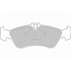 FD6678N NECTO Комплект тормозных колодок, дисковый тормоз