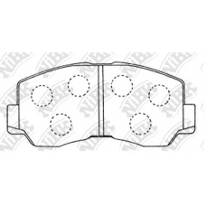 PN3084 NiBK Комплект тормозных колодок, дисковый тормоз