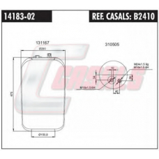 B2410 CASALS Кожух пневматической рессоры