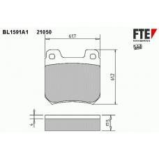 BL1591A1 FTE Колодки тормозные