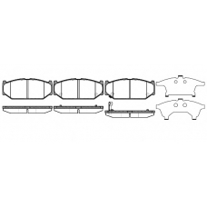 P12813.11 WOKING Комплект тормозных колодок, дисковый тормоз