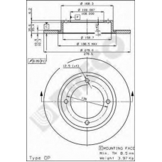 BS 7080 BRECO Тормозной диск