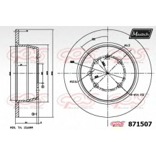 871507.0000 MAXTECH Тормозной диск