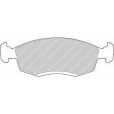 FSL579 FERODO Комплект тормозных колодок, дисковый тормоз