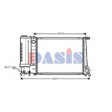 050850N AKS DASIS Радиатор, охлаждение двигателя