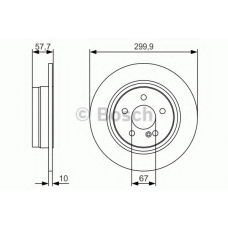 0 986 479 S92 BOSCH Тормозной диск