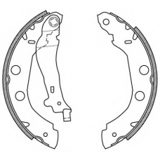 BSA2156.00 OPEN PARTS Комплект тормозных колодок