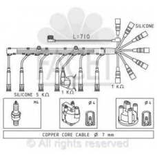 4.8587 FACET Комплект проводов зажигания