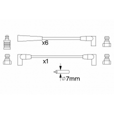 0 986 356 711 BOSCH Комплект проводов зажигания