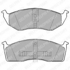 LP1164 DELPHI Комплект тормозных колодок, дисковый тормоз