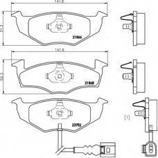 8DB 355 009-801 HELLA Комплект тормозных колодок, дисковый тормоз