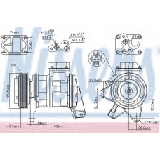 89087 NISSENS Компрессор, кондиционер