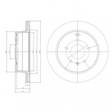 BG4069 DELPHI Тормозной диск