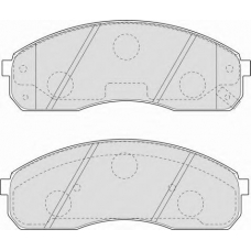 FDB1595 FERODO Комплект тормозных колодок, дисковый тормоз