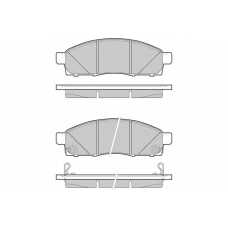 12-1501 E.T.F. Комплект тормозных колодок, дисковый тормоз