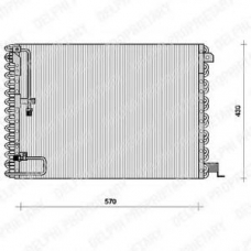 TSP0225076 DELPHI Конденсатор, кондиционер