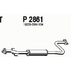 P2861 FENNO Средний глушитель выхлопных газов