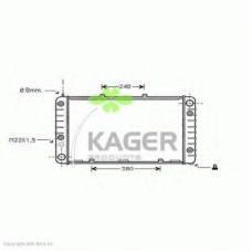31-1603 KAGER Радиатор, охлаждение двигателя