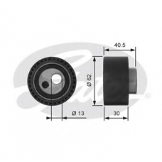 T41282 GATES Натяжной ролик, ремень грм