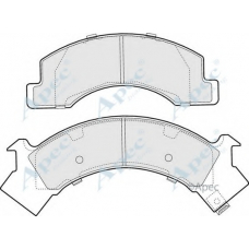 PAD1054 APEC Комплект тормозных колодок, дисковый тормоз