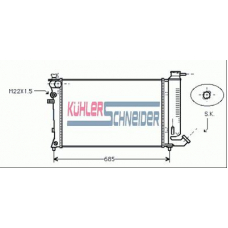 1507301 KUHLER SCHNEIDER Радиатор, охлаждение двигател