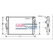 4100211 KUHLER SCHNEIDER Радиатор, охлаждение двигател