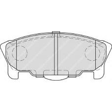 FDB1987 FERODO Комплект тормозных колодок, дисковый тормоз
