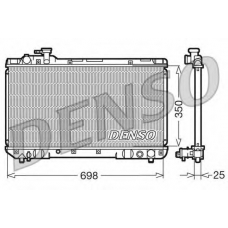 DRM50020 DENSO Радиатор, охлаждение двигателя