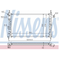 63050A NISSENS Радиатор, охлаждение двигателя