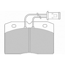 FD6139V NECTO Комплект тормозных колодок, дисковый тормоз