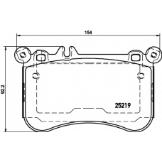 8DB 355 019-671 HELLA PAGID Комплект тормозных колодок, дисковый тормоз