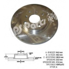 IBT-1427 IPS Parts Тормозной диск