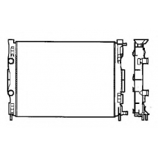 58327 NRF Радиатор, охлаждение двигателя