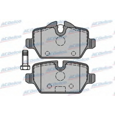 AC844781D AC Delco Комплект тормозных колодок, дисковый тормоз