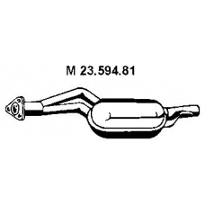 23.594.81 EBERSPACHER Средний глушитель выхлопных газов
