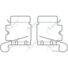 KIT1059 APEC Комплектующие, тормозные колодки