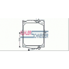 3901001 KUHLER SCHNEIDER Радиатор, охлаждение двигател